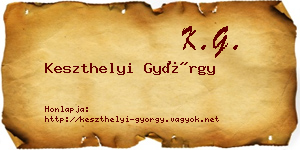 Keszthelyi György névjegykártya